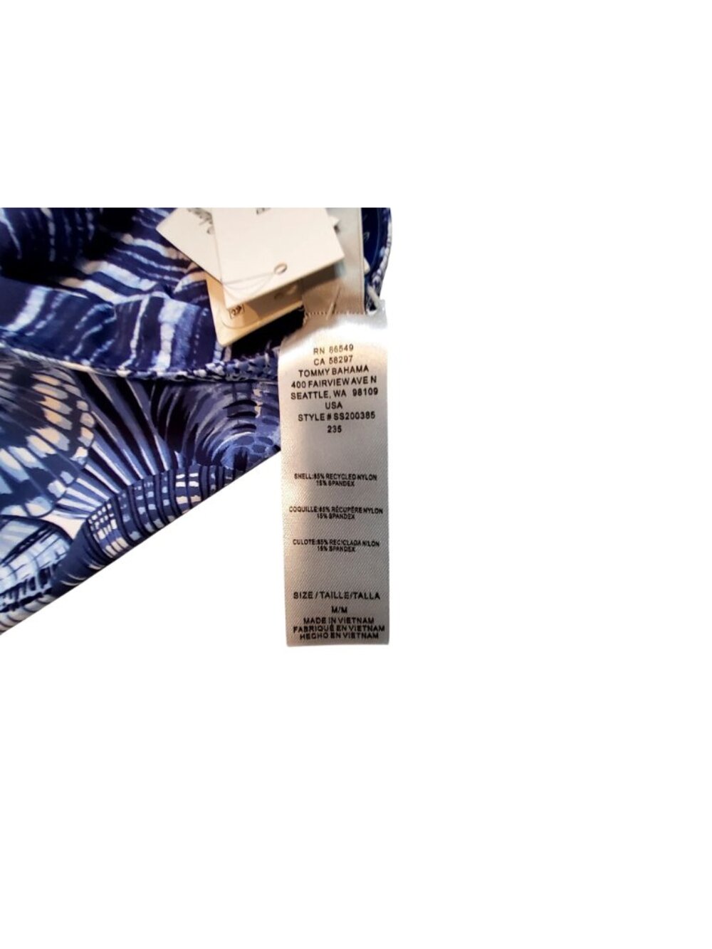 Tommy Bahama Reversible UPF 50 Women Swimwear Hipster Bottoms Blue Monday Prin M - Picture 6 of 9